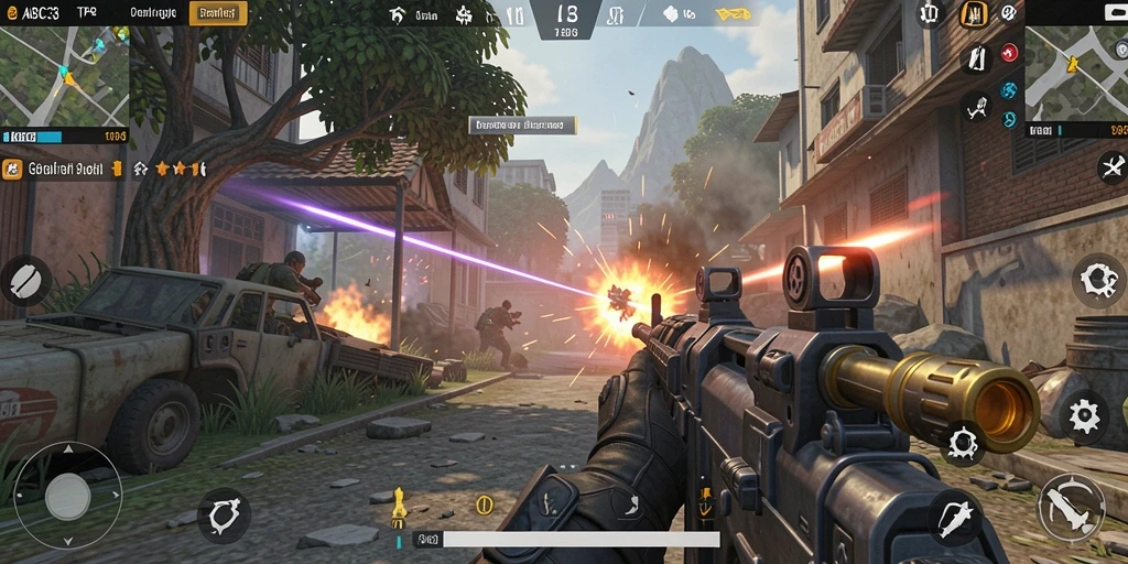 Tampilan utama gameplay TPS yang mendebarkan dan penuh aksi.