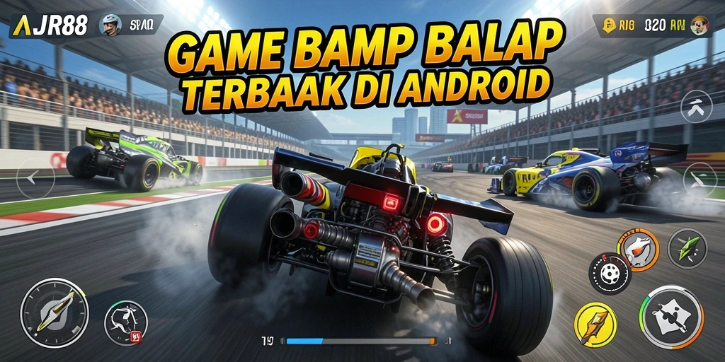Gameplay balap seru di AJR88 dengan mobil yang bertenaga.