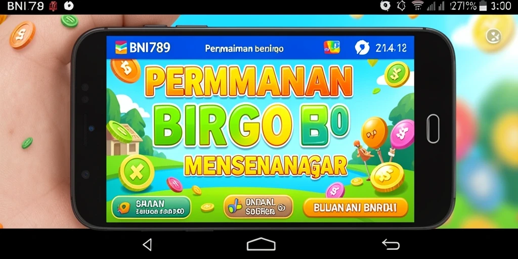 Screenshot BNI789 menampilkan gameplay Bingo yang seru dan menggembirakan.
