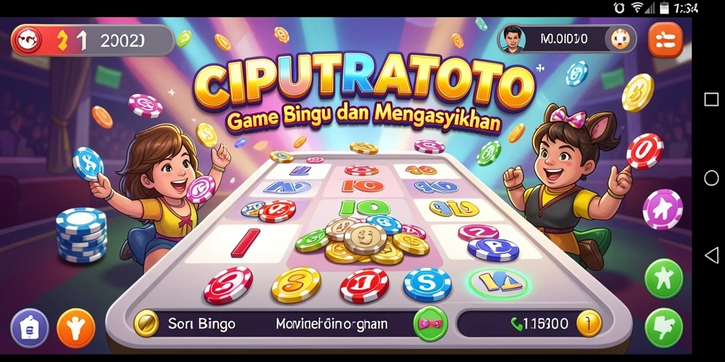 Tampilan gameplay seru CIPUTRATOTO dengan suasana Bingo yang kental.