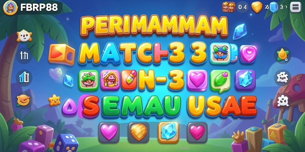 Tampilan gameplay <strong>FBRP88</strong> yang menarik dalam permainan Match-3.