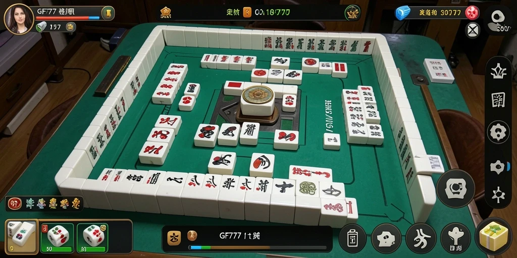 Tampilan gameplay menantang Mahjong di GF777.