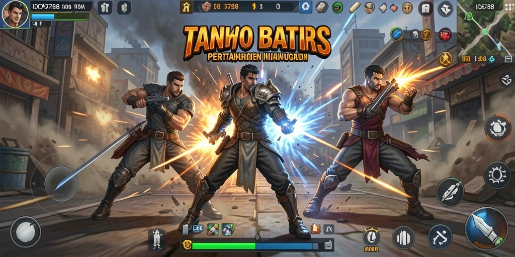 Tampilan gameplay ID6788 dengan aksi pertarungan yang mendebarkan.