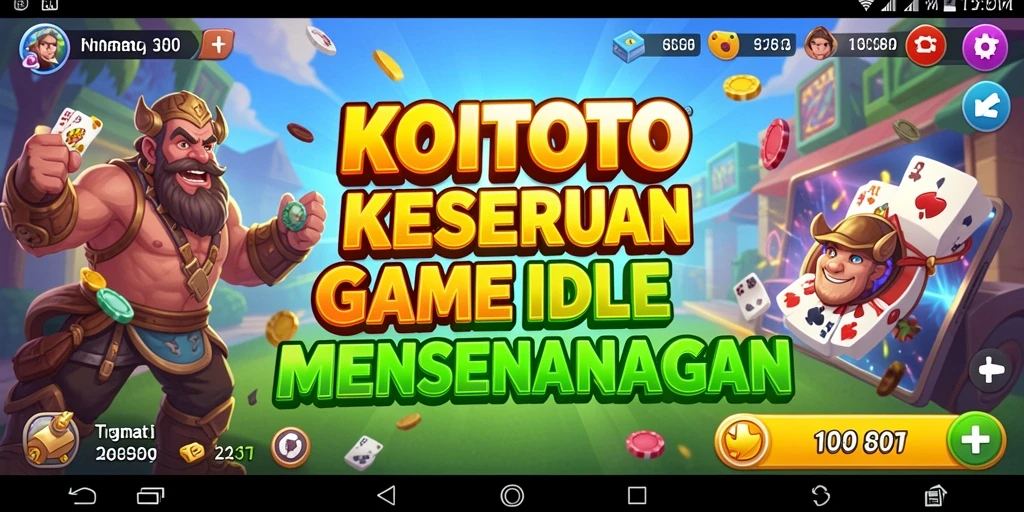 Tampilan gameplay KOITOTO dengan karakter yang bergerak dan lingkungan yang cerah.