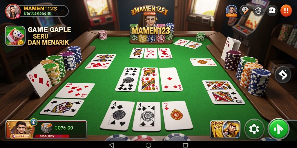 Tampilan utama gameplay MAMEN123 dengan seru dan menarik.