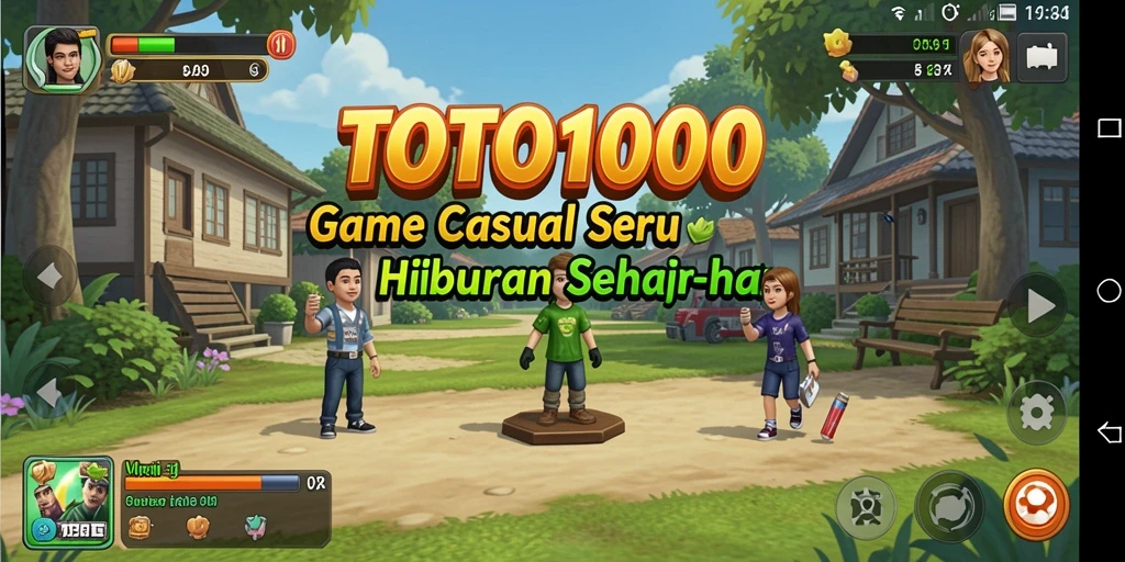 Tampilan gameplay menarik dari TOTO1000 dengan berbagai level seru.