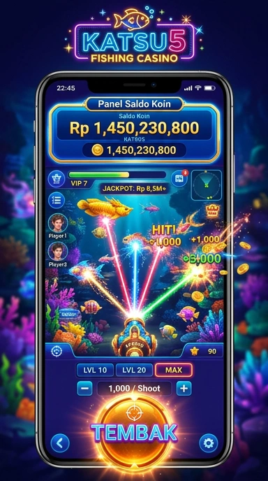 Tampilan utama aplikasi katsu5 yang intuitif.